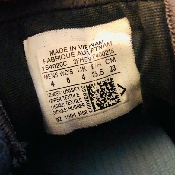 Converse Gray Knit Chuck Taylor High-Top Sneakers - Picture 12 of 13